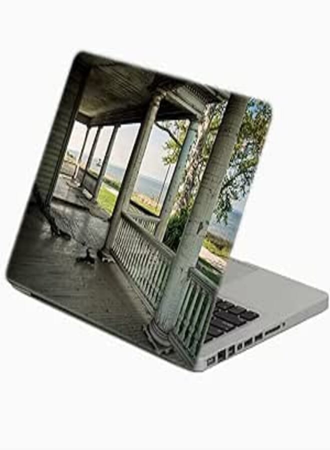 TAT Stains Liquid Texture Printed Laptop Sticker Multicolour-15.6 inch-4408